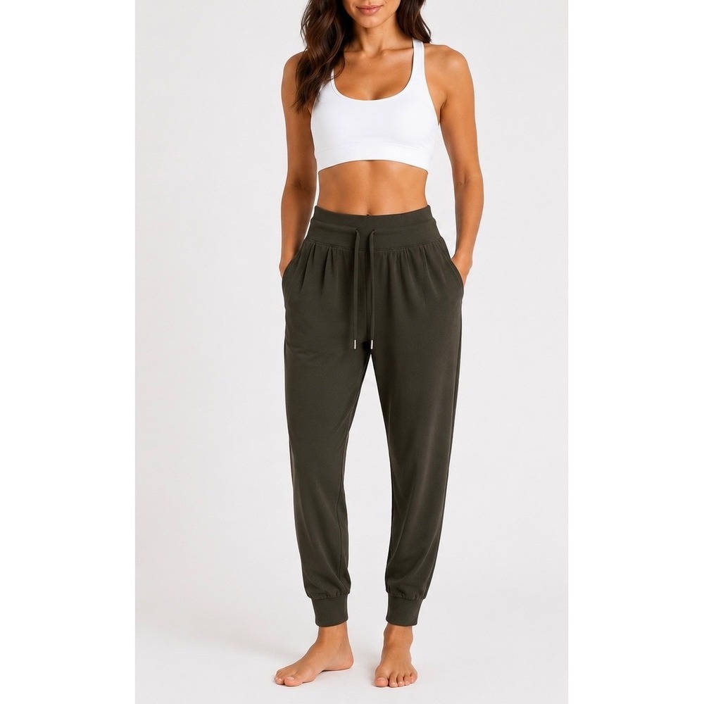 Calia by Carrie Underwood Journey Joggers Olive Green High Rise Pants Small